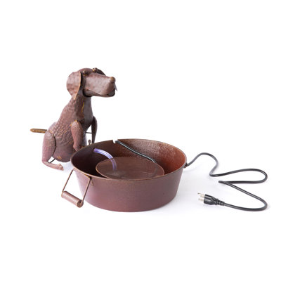 Komari Metal Weather Resistant Sculptural Fountain