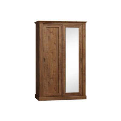 Viridian 2 Door Solid + Manufactured Wood Wardrobe
