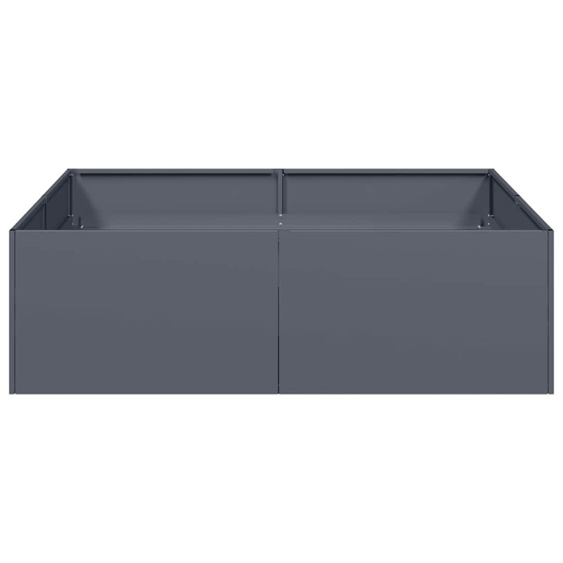 Planter 100X100x30 Cm Steel, Anthracite