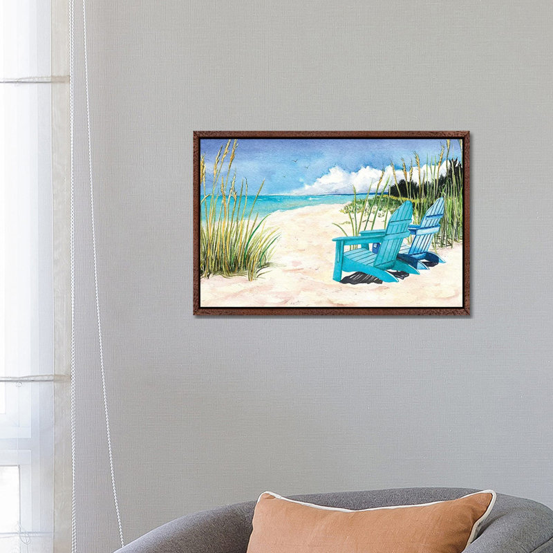 Afternoon Delight 1 Piece Painting on Canvas, 66.04 cm H x 45.72 cm W, Classic Brown Wood Framed