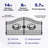 14FT Dual Swing Galvanized Steel Driveway Gate - Deer Design, Include Posts
