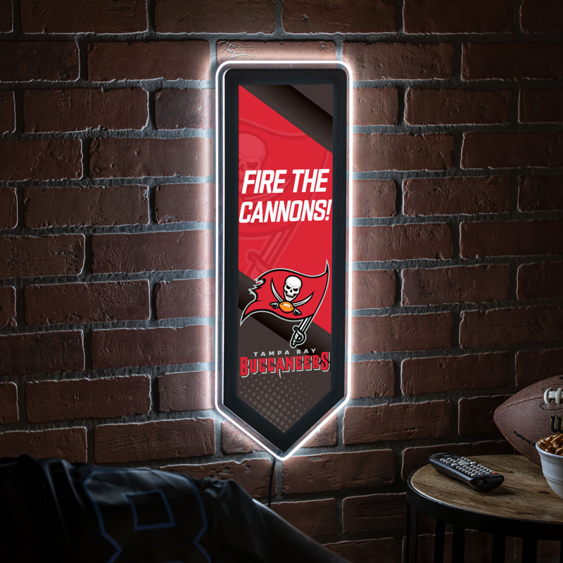 Plaque murale lumineuse NFL, Tampa Bay Buccaneers