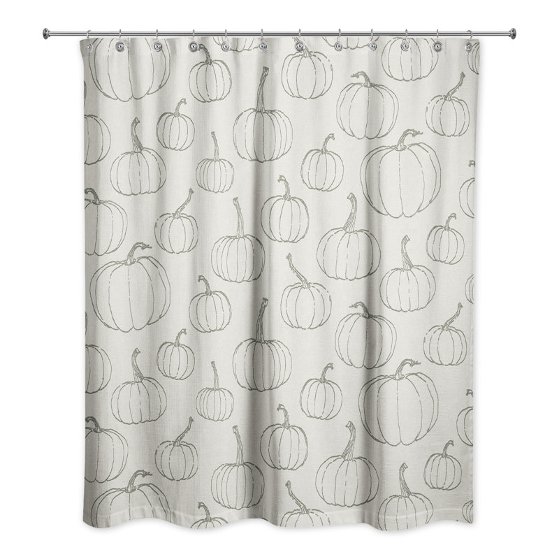 No Pattern And Not Solid Color Shower Curtain, White