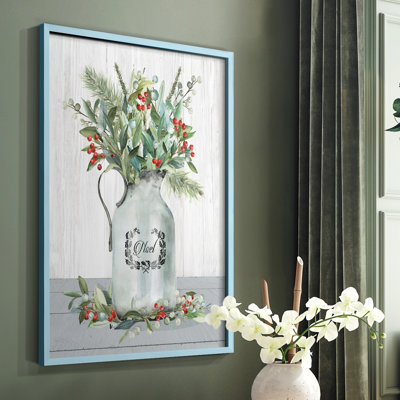 Farmhouse Christmas Noel, reproduction encadrée - bois massif