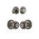 Georgetown Rosette Complete Entry Set with Single Cylinder Deadbolt and Parthenon Knob