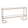 Luisdavid 52'' Glass Top Console Table