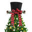 Décoration de Noël chapeau de Noël avec nœud flocon de neige, décoration de chapeau de Noël-2018752063