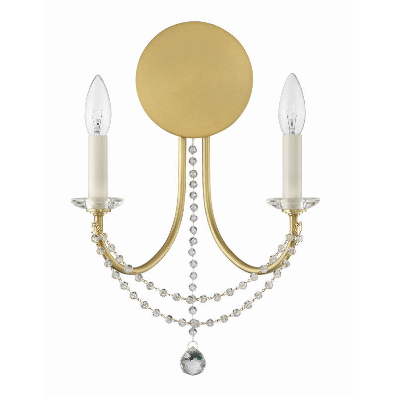 Paradiso Candle Wall Light, Aged Brass