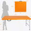 Table pliante portable avec conception stable et surface facile à nettoyer-1471940641