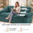 Geneveve 84" Chenille Upholstered Pillow-Top Arm Loveseat Sofa with Memory Foam Cushions and Pocketed Coil Springs-1829428585