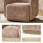Berklie 35"W Modern Boucle Chenille Swivel Armchair with Solid Wood Base (Set of 2)-1427359323