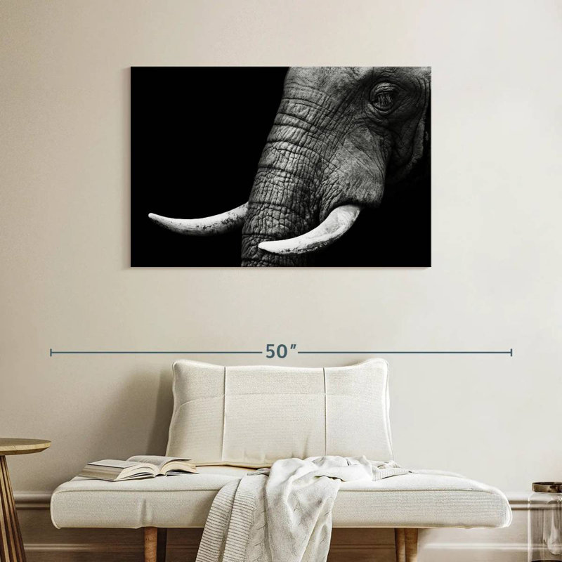 Elephant Close Up, 26" H x 39" W