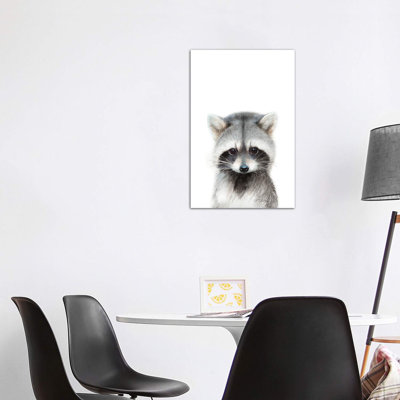 Baby Raccoon - Wrapped Canvas Painting
