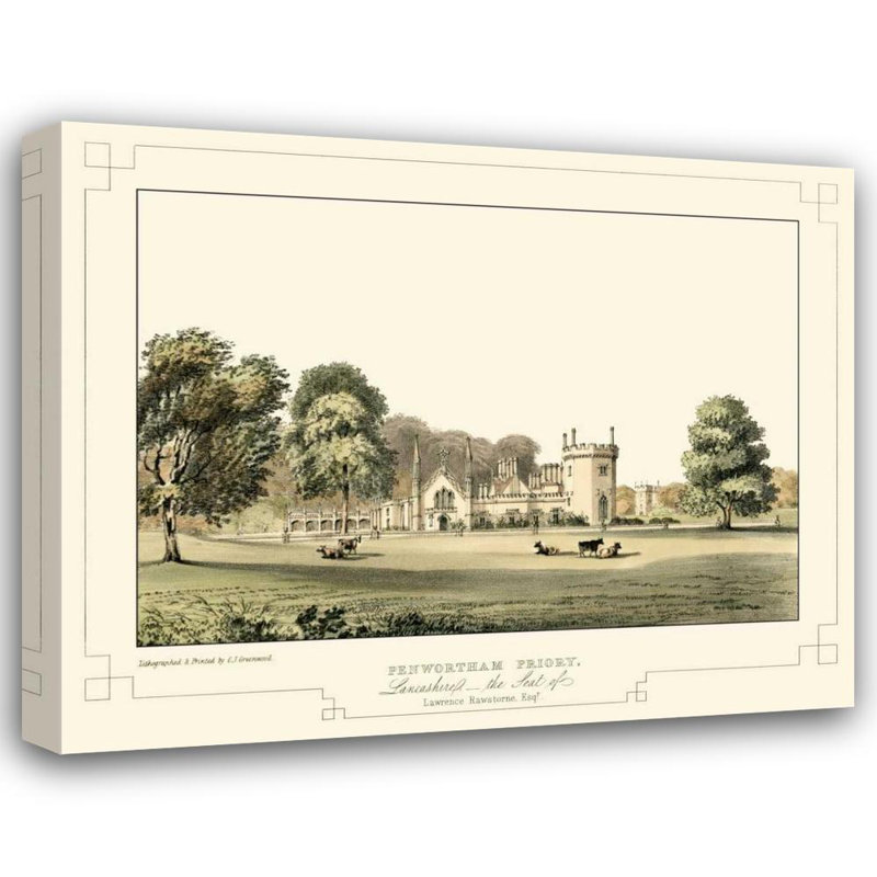 Lark Manor Greenwood, C.J. Gallery Wrapped Canvas Art Titled: Lancashire Castles III, 36" H x 44" W