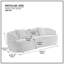 Canapé courbé Mid-Century moderne, canapé 3 places Cloud-654236009