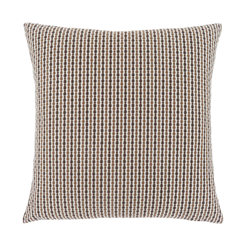Zeta Accent Pillow, 18In, Abstract Dot Design, Polyester Insert, Brown