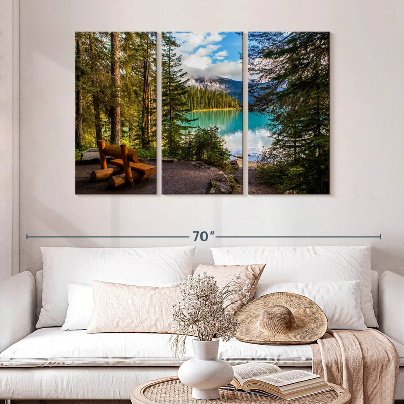 Paysage du lac Alvord Louise, H 32 po x l 50 po