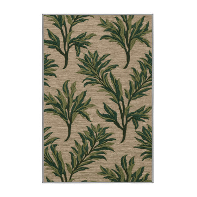 Washable Lambs Quarters Vegetables Area Rug
