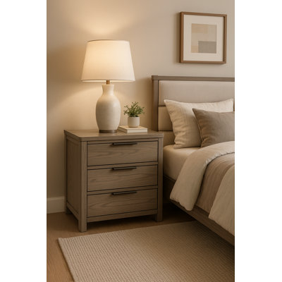 Shamar 26"W 2-Drawer Nightstand
