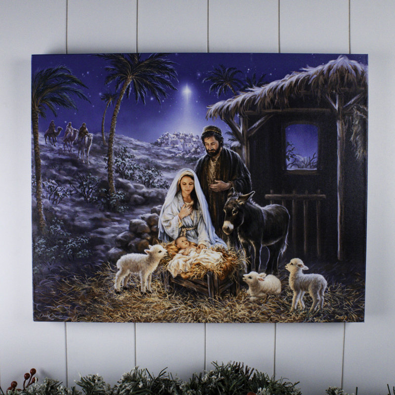 Toile à fibre optique 16x20 A Savior is Born