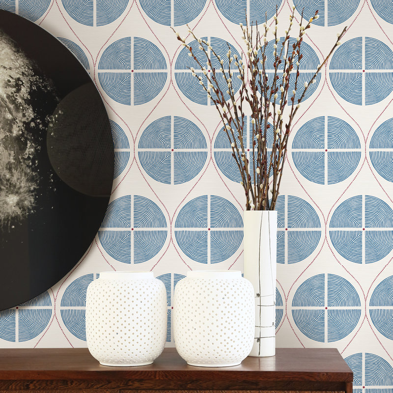 Perennial 10.06m x 52.07cm Matte Wallpaper Roll, Blue