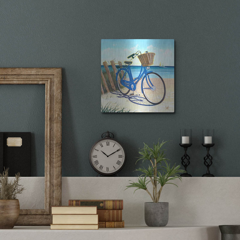 Art mural en métal Rosecliff Heights «Blue By You» par Scott Westmoreland, H 12 po x l 12 po