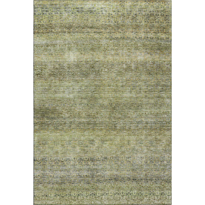 Premium Machine Washable Lyndhurst AMF1174 Stripes Rug, Rectangle 2 pi 6 po x 3 pi 10 po