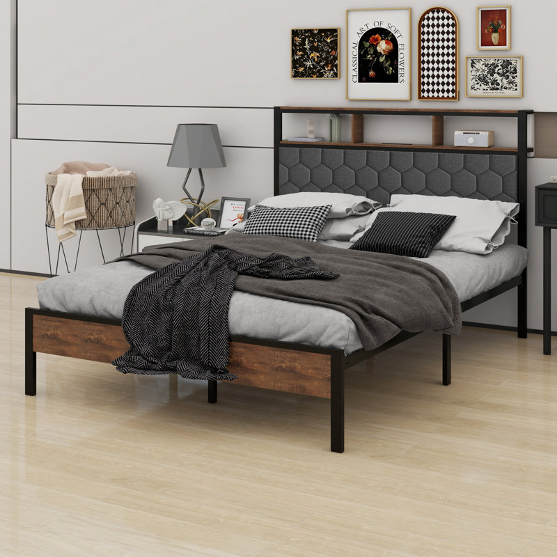 Table de chevet avec lit doux, Double 