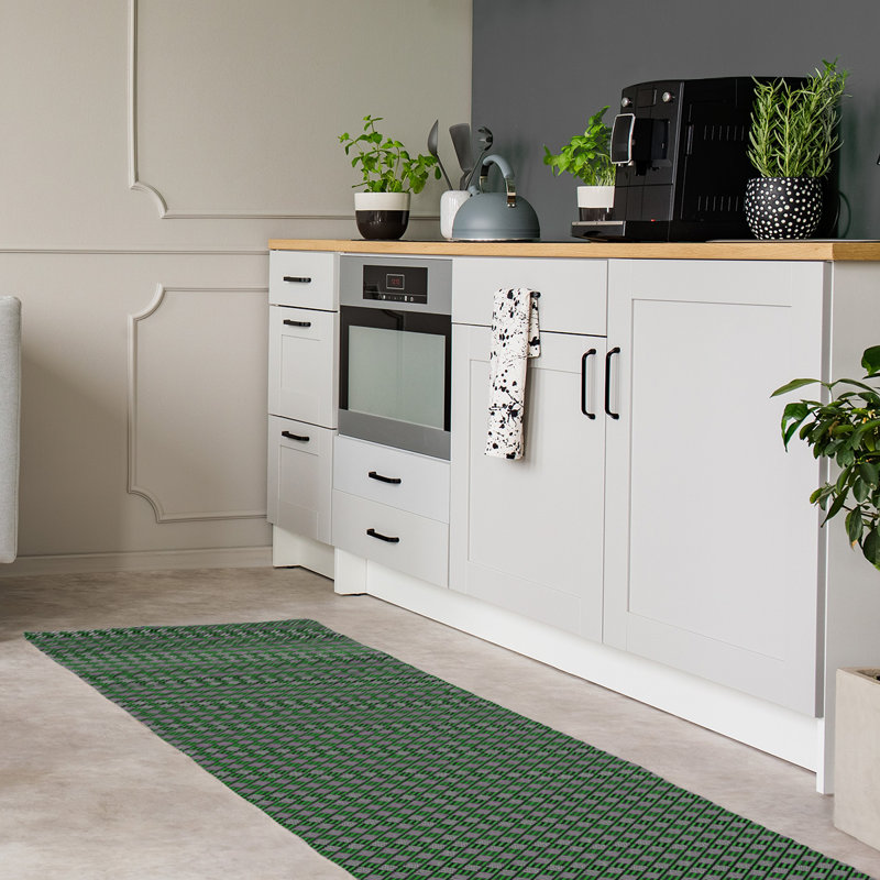 Tapis bleu/blanc à rayures classic, Tapis de couloir 2 pi 6 po x 8 pi