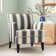 Aguilar Contemporary Upholstered Armchair with Nail Head Trim