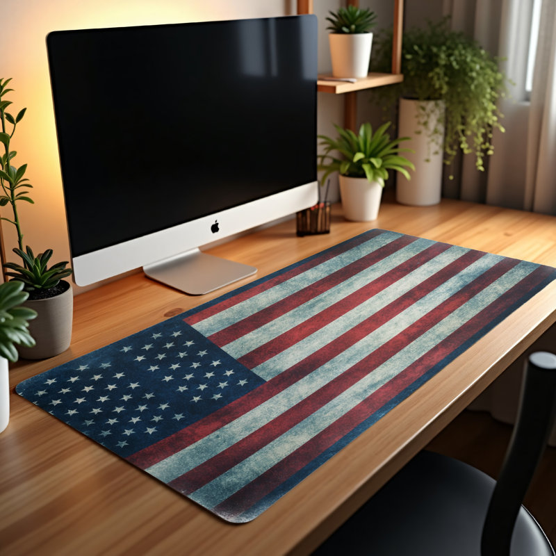 Polyester Desk Pad, 14.4x12.1
