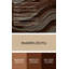 Art mural horizontal horizontal rayé en métal crème brun