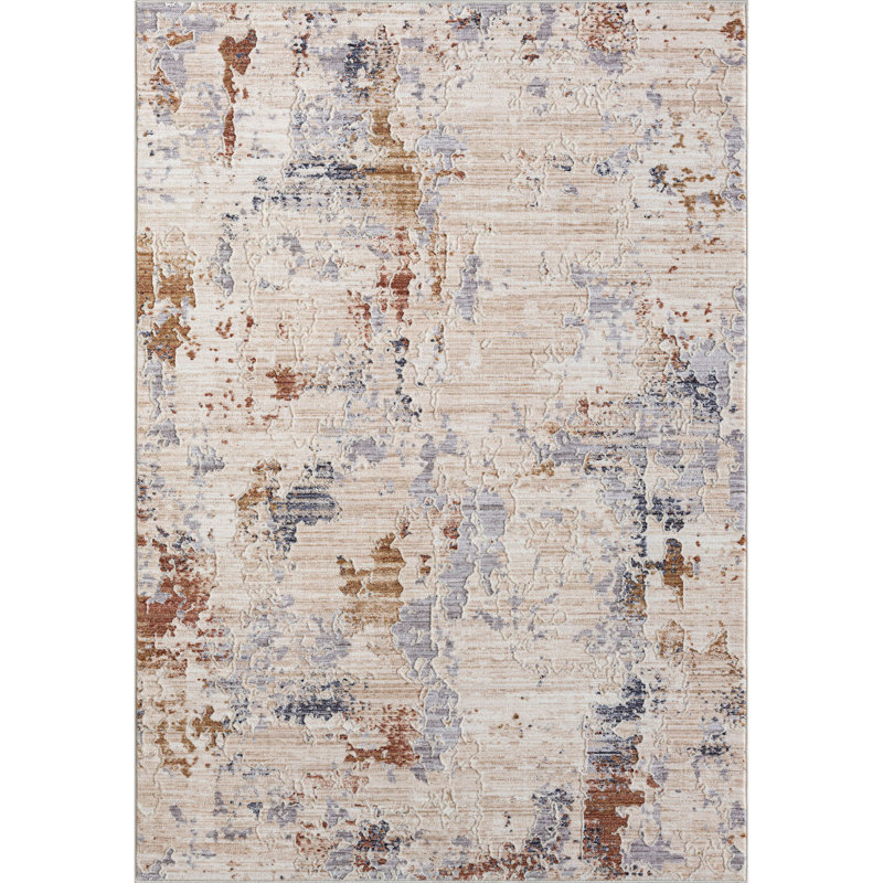 Gertmund Abstract Indoor Rug, Rectangle 4' x 6'