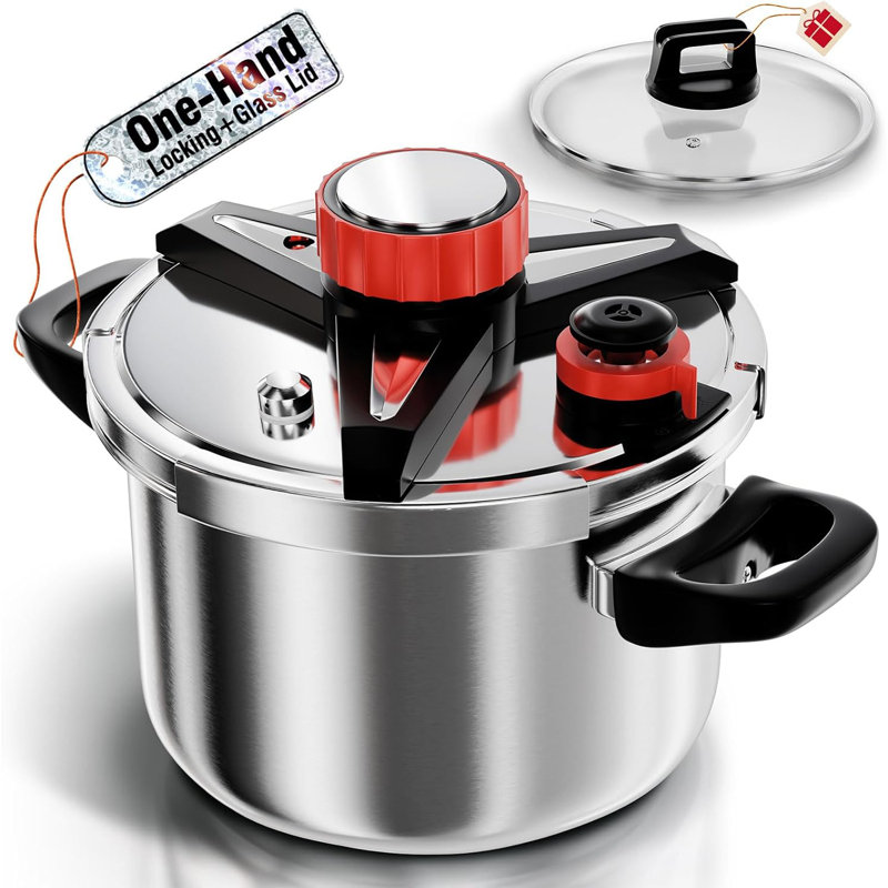 WantJoin 6Qt Pressure Canner and Cooker with Dual Handle