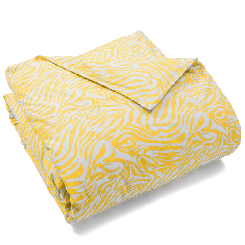 Housse de couette Bani, Housse de couette pour lit simple, Noir