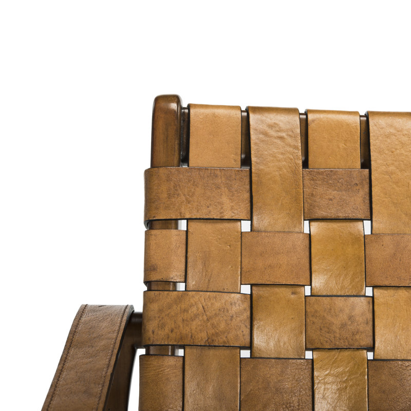 Armchair, Brown Genuine Leather, Brown
