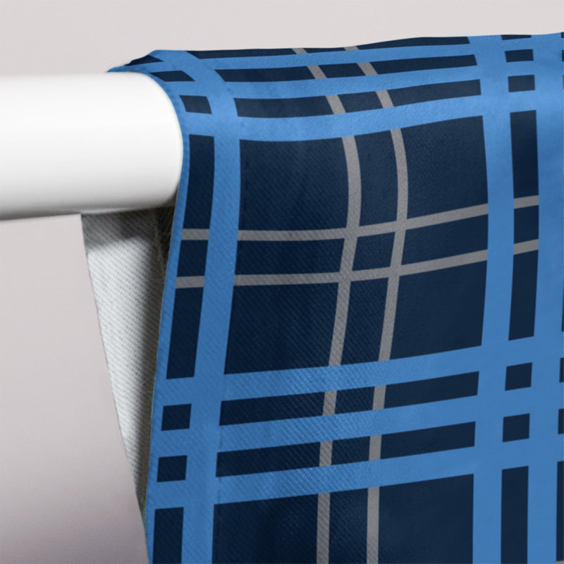 Sheer Curtain Single Panel, Tennessee Football Navy/Blue