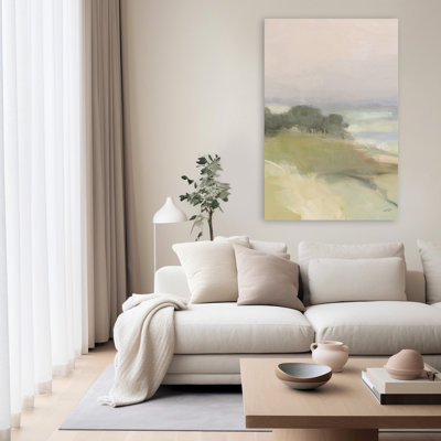 Blush et brun Dream Valley I Neutral Crop I Art