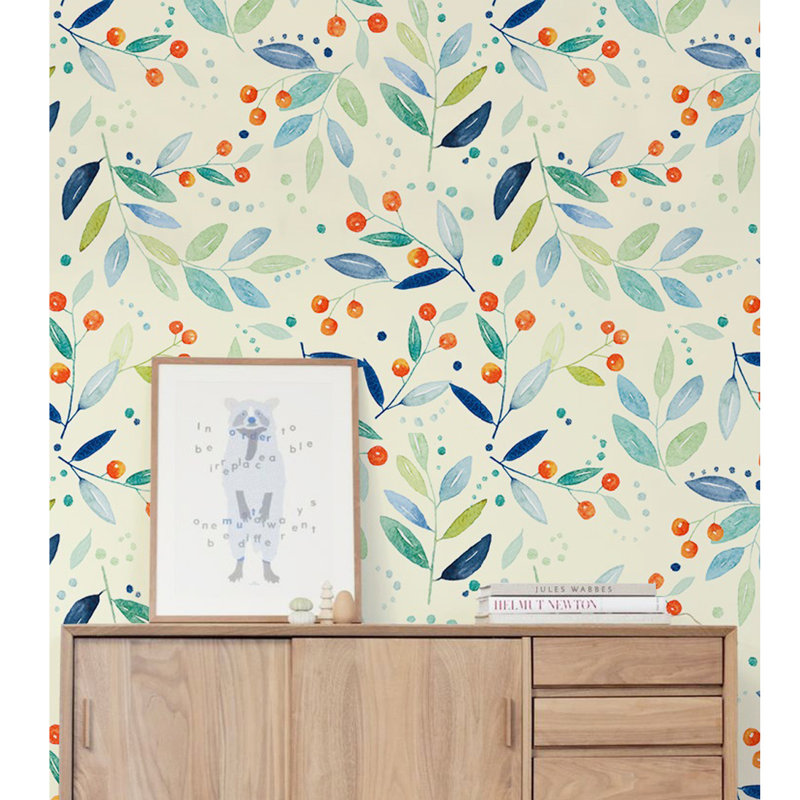 Shept Mallet Mountain Ash Floral Wallpaper, 360 x 250cm