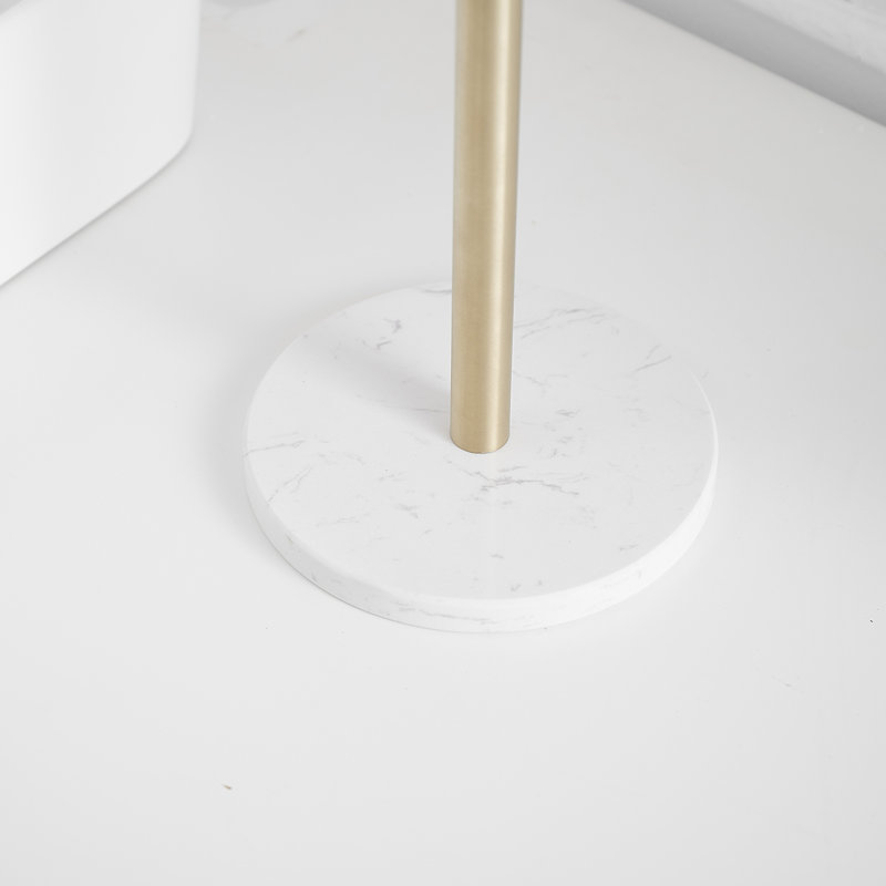 Porte-papier hygiénique sur pied, Or brossé