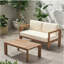 GENSER LOVESEAT & COFFEE TABLE
