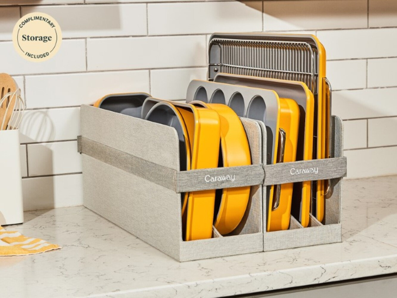 Caraway 11-Piece Nonstick Bakeware Set, Marigold