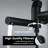 Solid Brass Wall Mounted Tub Faucet in Matte Black with Adjustable Tub Spout and Handheld Shower-102237600