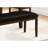 Transitional Bench With Thick Cushion - 48" Rectangular, Brown Solid Wood Frame Rectangular Upholstered Seat For Hallway, Entryway, Kitchen