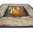 Stoke Square Steel Propane Smokeless Fire Pit Table with Hidden Fuel Tank