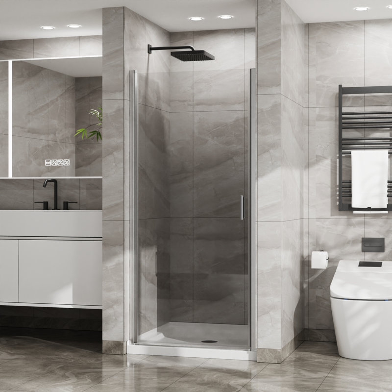 Solution de salle de bain moderne élégante en verre et acrylique