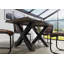 Solid Wood Top Metal Base Dining Table-64126013-64126009-64126017