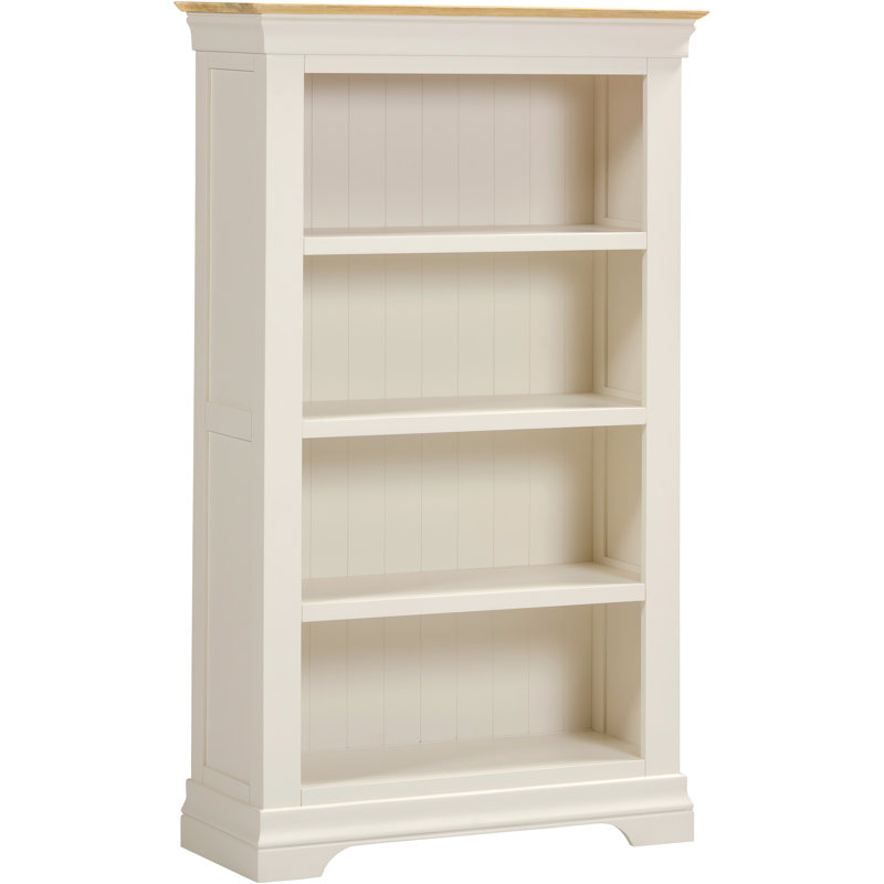 Adaleya 150cm H x 89cm W Bookcase, Ivory
