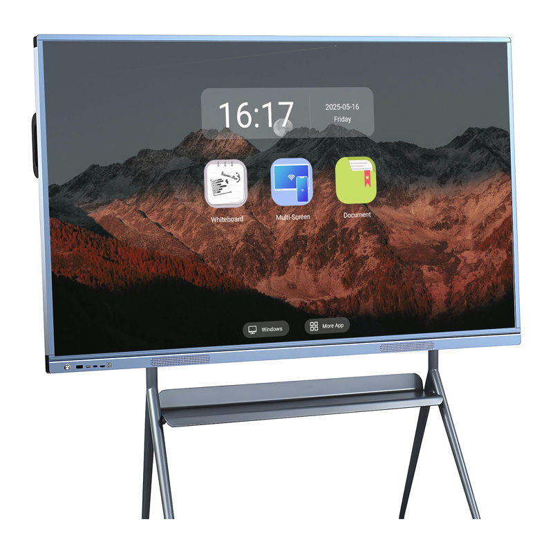 JYXCN 4K Smart Board 86 pouces tout-en-un, tableau blanc interactif à écran tactile avec double système et fonction de partage de nuage Idéal pour la salle de classe, le bureau et les présentations?