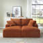 Chaise longue double compressible avec porte-gobelets-738887173